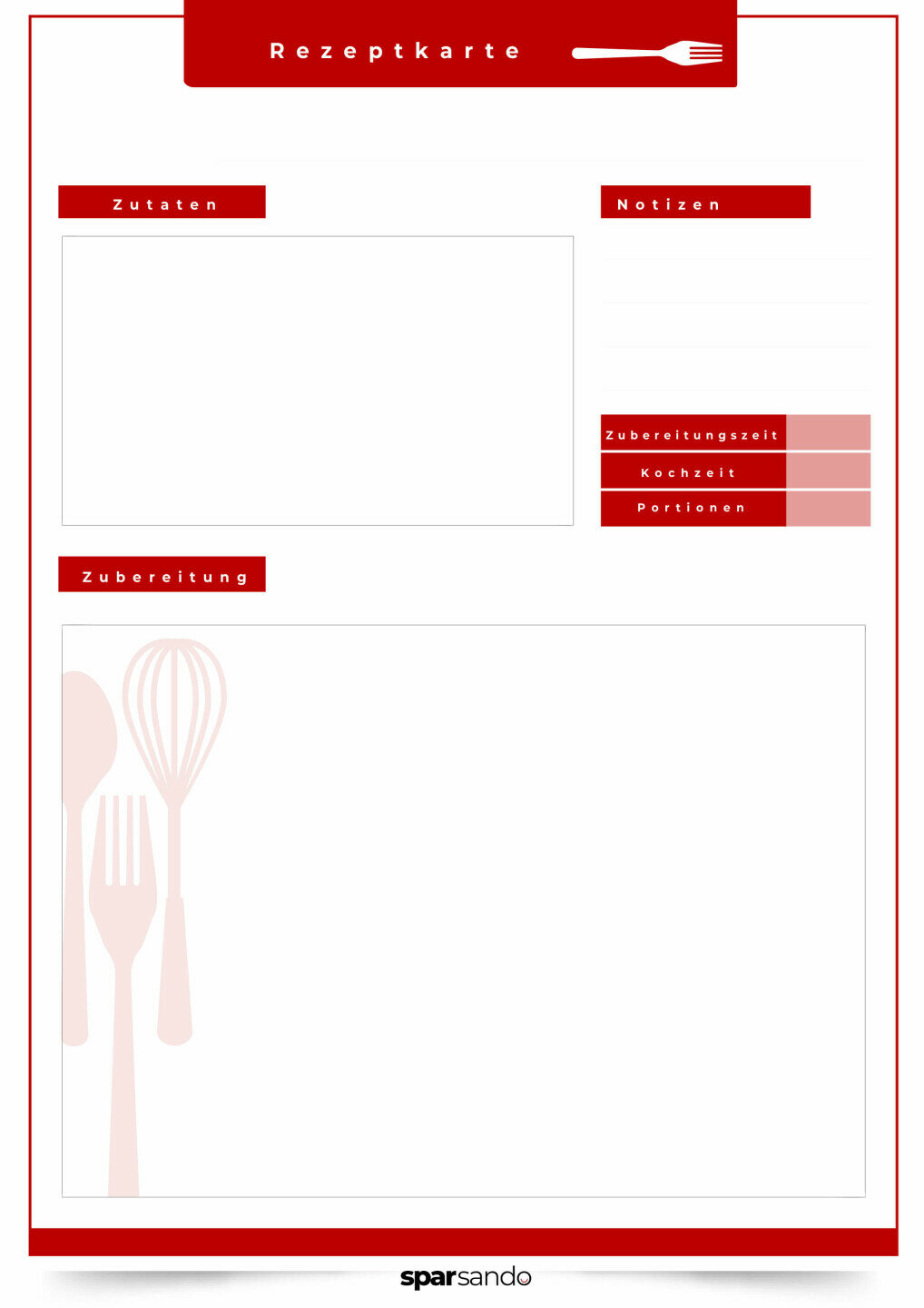 Rezeptkarten zum Ausdrucken | Jetzt downloaden